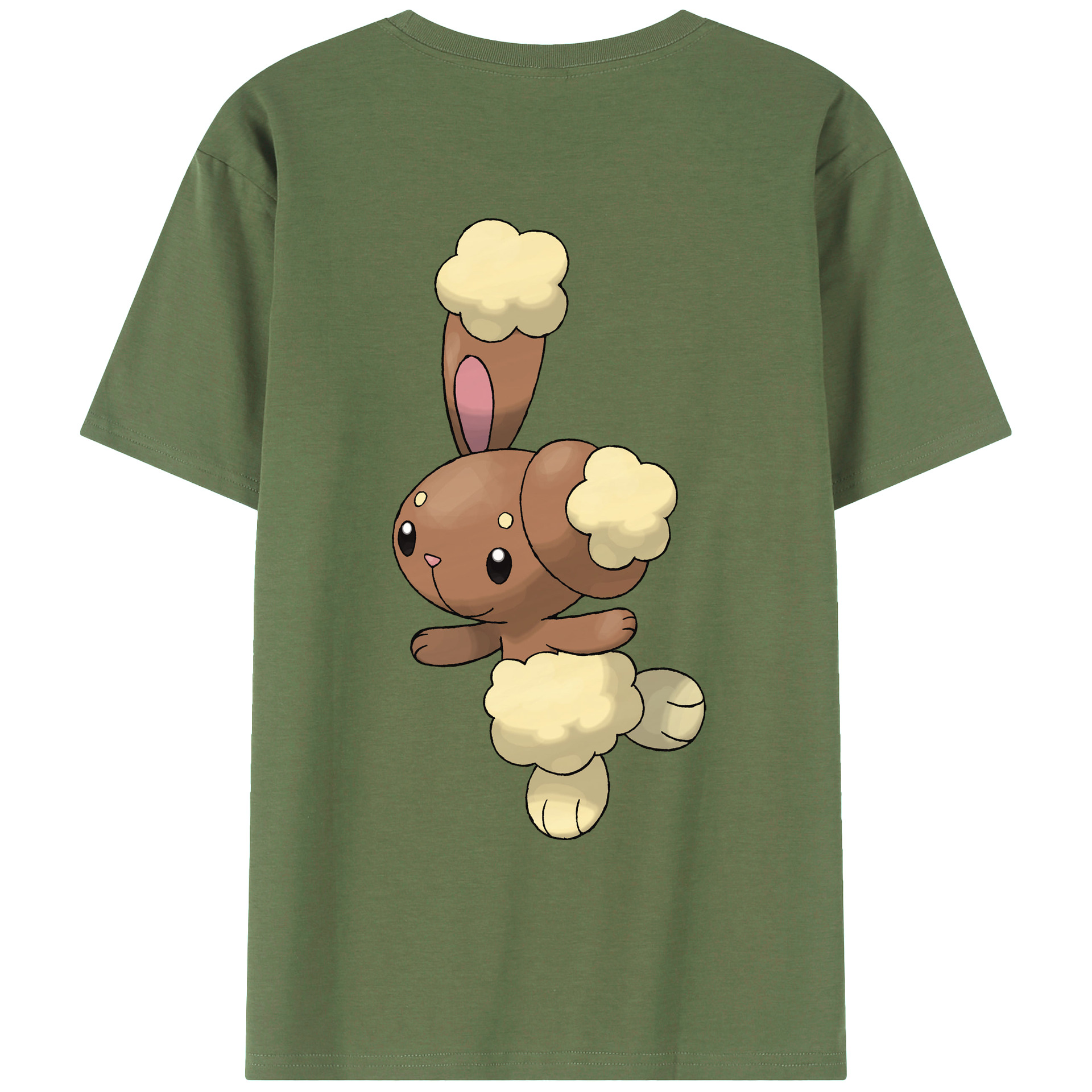 （画像用） ポケットモンスター Pokémon 綿100％ メンズ半袖Tシャツ（バックプリント） 通気性